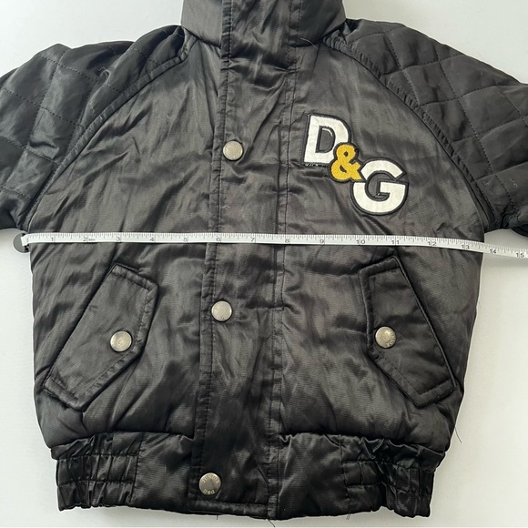 Dolce & Gabbana Baby Black Quilted Puffer Jacket Tiger Size 2 - Picture 15 of 15
